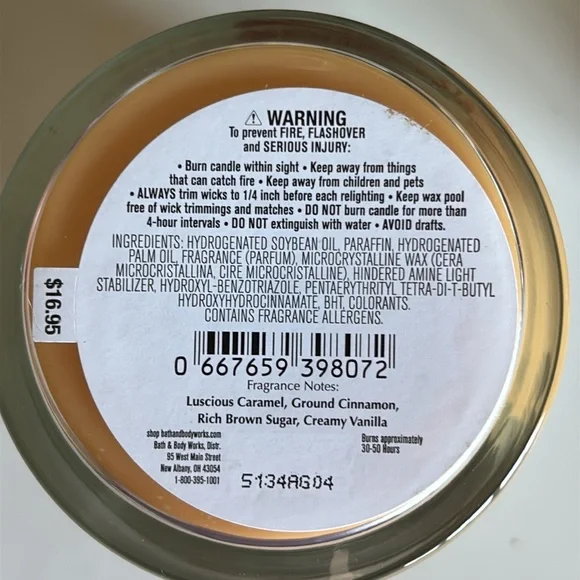 Caramel Pumpkin Swirl & Pumpkin S'mores Single Wick Bath & Body Works Candle Set - Picture 3 of 4